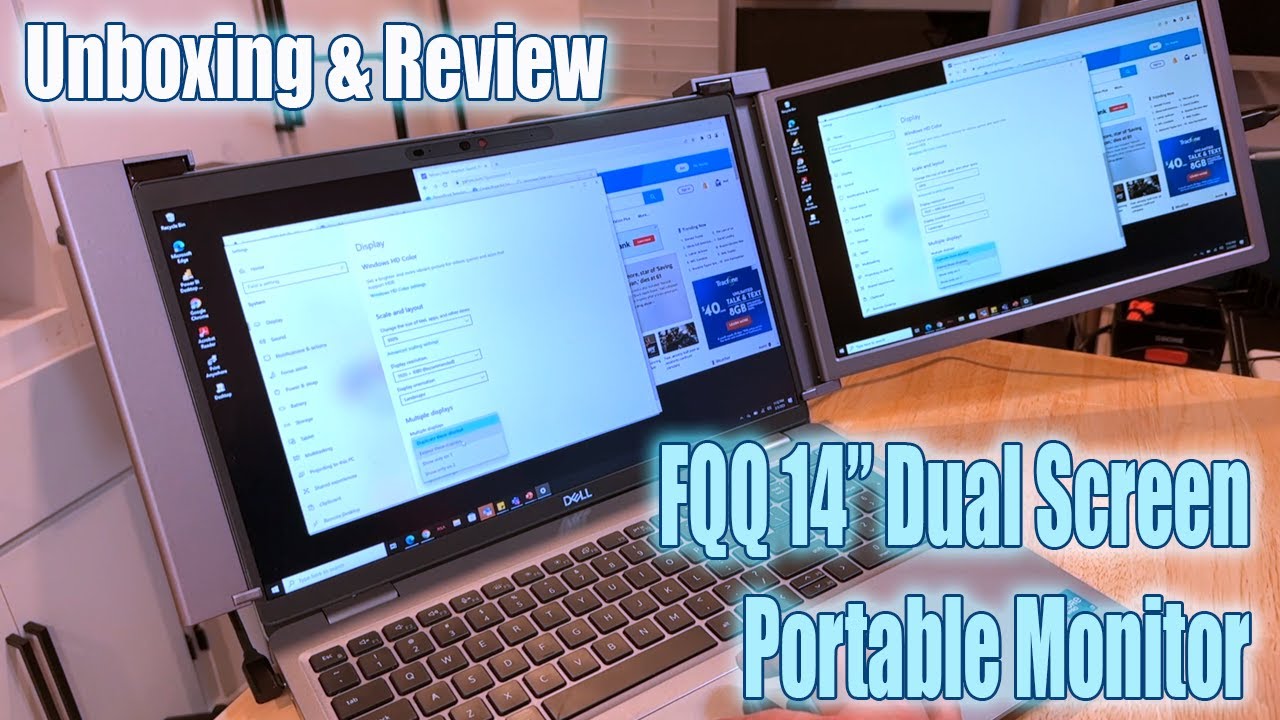 Unboxing FQQ's 14" Dual Screen IPS Portable Laptop Monitor: The Laptop Upgrade You Need