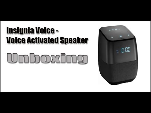 Insignia Voice Voice Activated Speaker Unboxing