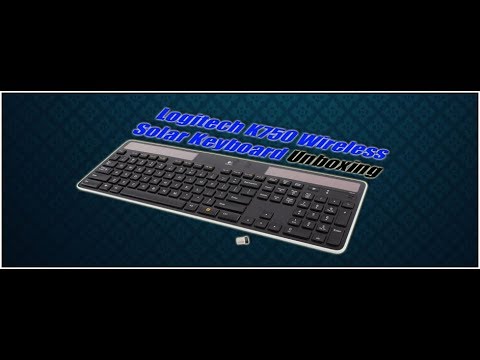 Logitech Wireless Solar Keyboard K750 Unboxing