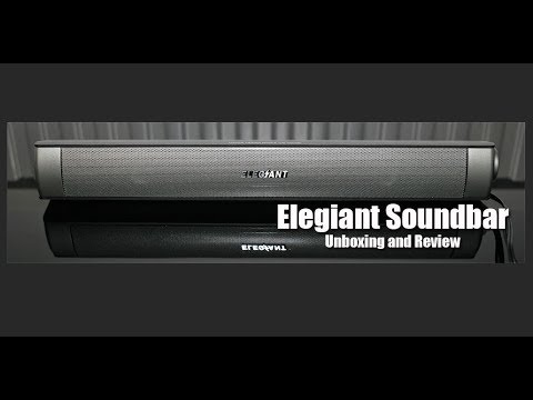 Elegiant Bluetooth Sound Bar Unboxing