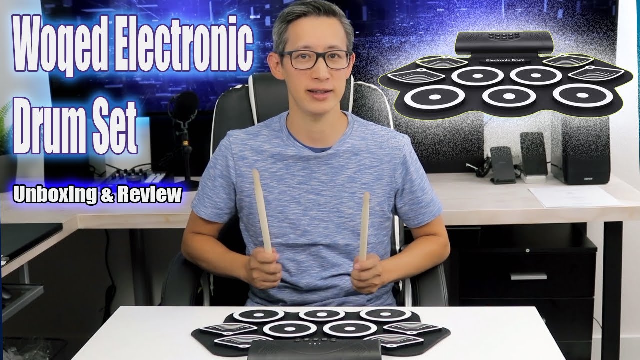 Fun Electronic Drum Set from WOQED | Unboxing and Review