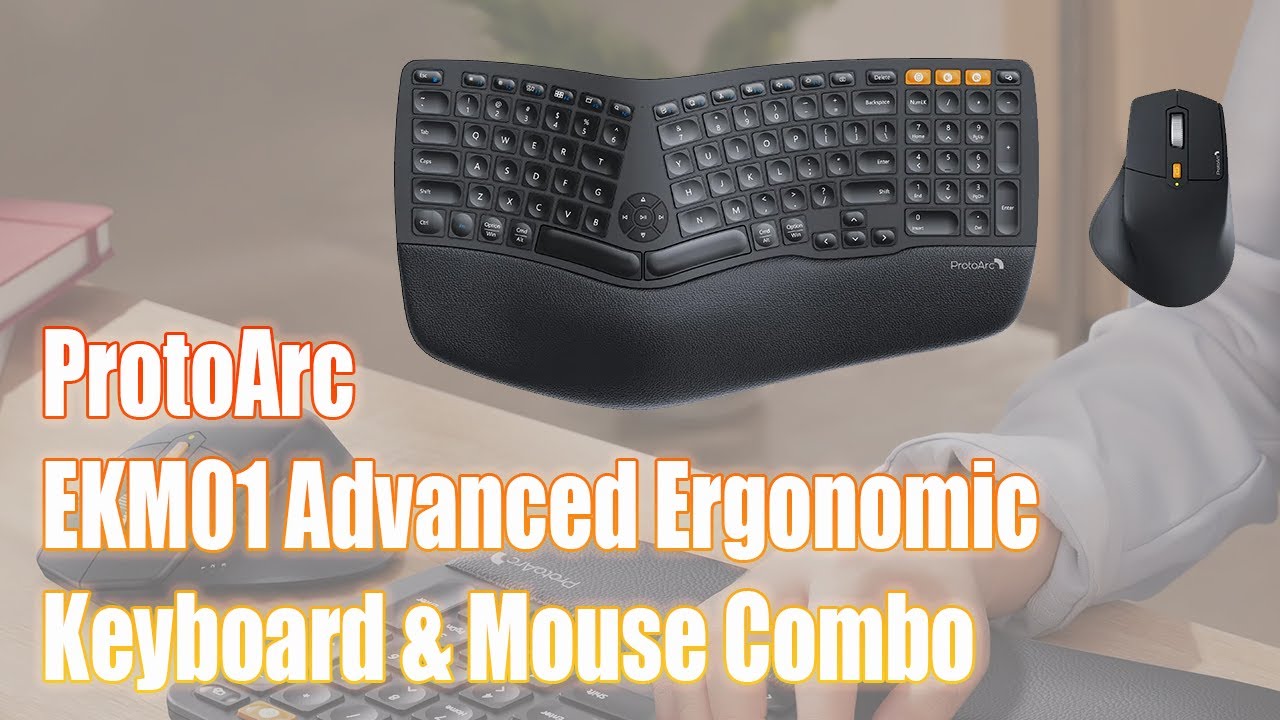 EKM01 Advanced Ergonomic Keyboard & Mouse Combo from ProtoArc